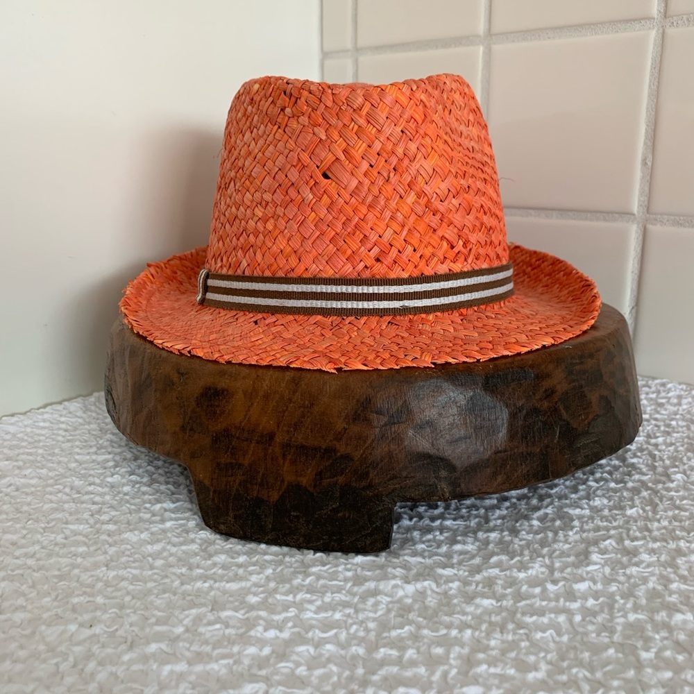 Orange Woven Fedora NWTs